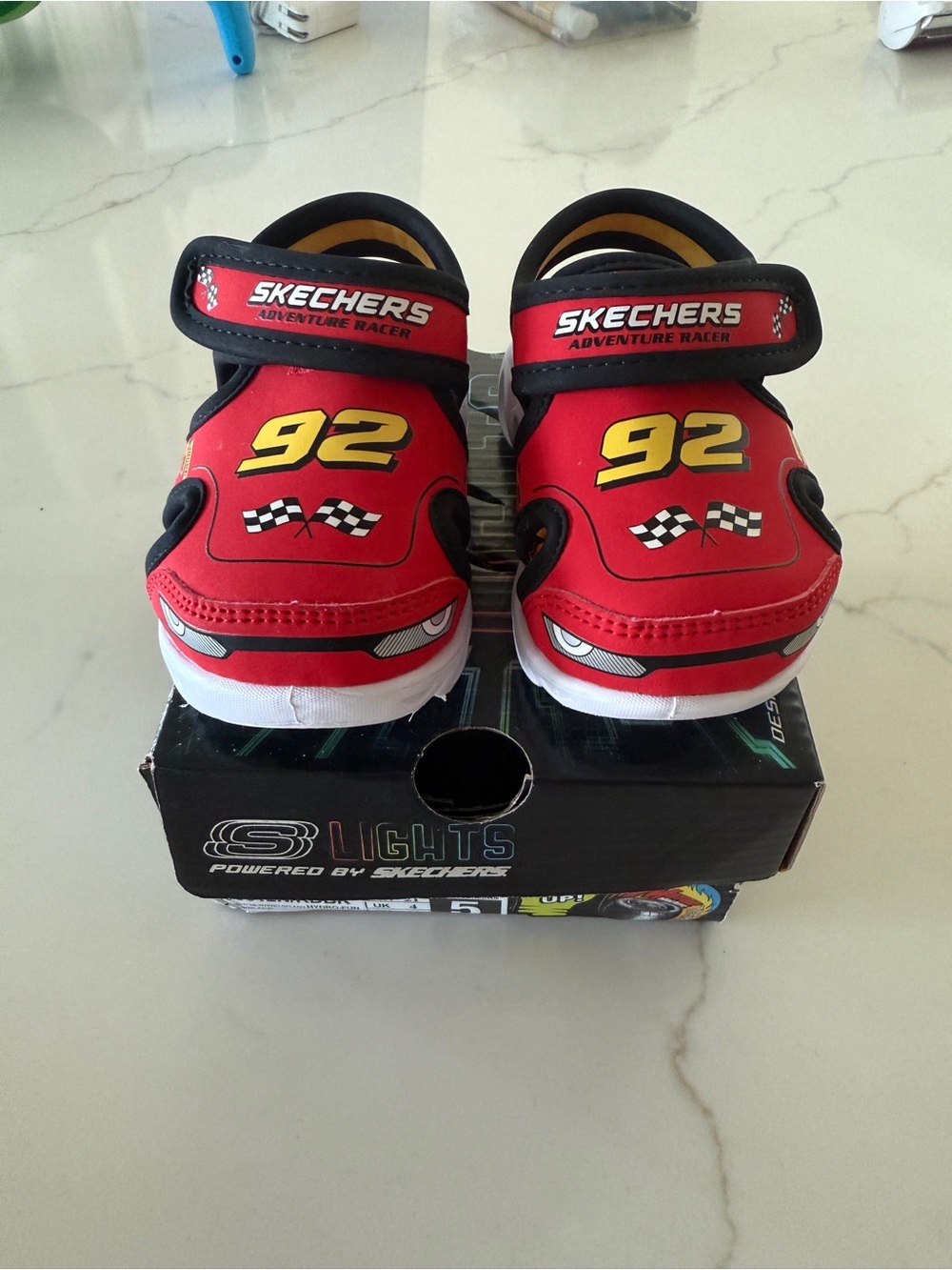 Boys 5K light up Skechers sandals